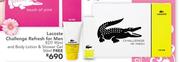 Lacoste Challenge Refresh for Men EDT 90 ml and Body Lotion 
