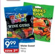 Mister Sweet Packs-125g per pack