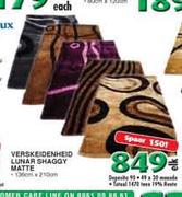 Verskeidenheid Lunar Shaggy Matte-135x210cm 