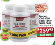Biogen CLA 3000 Body Toner Triple Pack-90 Softgets x 3