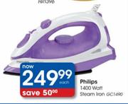 Philips Steam Iron (GC1490)-1400W Each