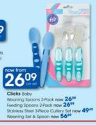 Clicks Baby Stainless Steel Cutlery Set-3 piece per set