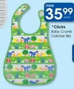 Clicks Baby Crumb Catcher Bib-each