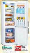 Hisense H345BWH Combi Fridge-345ltr