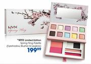 NYX Limited Edition Spring Fling Palette Eyeshadow, Blusher & Lipgloss