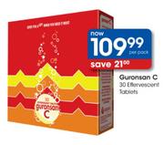 Guronsan C Effervescent Tablets-30's Per Pack