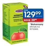 Bioharmony Ultimate A-Z Tablets-60's