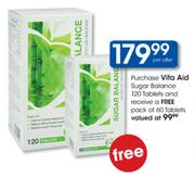 Vita Aid Sugar Balance Tablets-120's