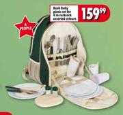 Bush Baby Picnic Set For 4 in Rucksack