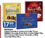Soft Caramel Or Mint Creams Chocolate Or White Chocolate Pillows-120Gm