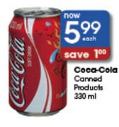 Coca-Cola Conned Products-330Ml Each