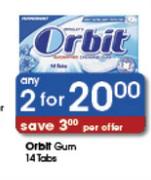 Orbit Gum-2's (14 Tabs)