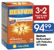 Bestum Multi-nutrient With Probiatics 30 Tablets Per Pack