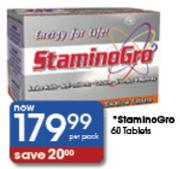 StaminoGro 60 Tablets Per Pack