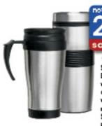 Clicks Stainless Steel Thermal Travel Mug With Plastic Inner-450ml
