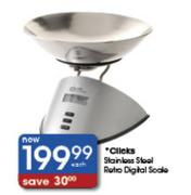 Clicks Stainless Steel Retro Digital Scale-Each