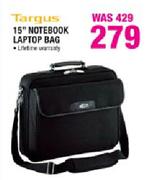 Targus 15" Notebook Laptop Bag