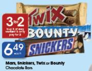 Mars, Snickers, Twix Or Bounty Chocolate Bars-Each