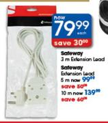 Safeway 3m Extension Lead Each