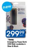 Sway Emergency Power Bank 2200 Mah
