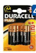 Duracell 4+2 AAA Batteries-Per Pack