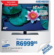 Samsung Full HD 40" Smart 3D LED TV(40EH6030)