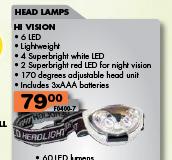 Hi Vision 6LED Head Lamps