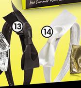 Grazia Louis Vuitton Bow Alice Band Black or White