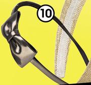 Grazia Metallic Bow Alice Band