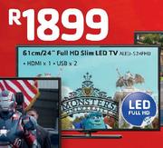 Aim 61cm/24" Full HD Slim LED TV-ALED-524FHD