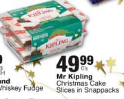 Mr Kipling Christmas Cake Slices In Snappacks-6's