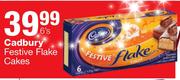 Cadbury Festive Flake Cakes-6's