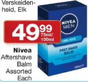Nivea Aftershave Balm Assorted-75/100ml