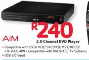Aim 2.0 Channel DVD Player-Each