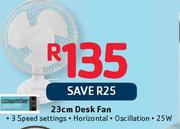 23cm Desk Fan-Each