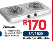 Pineware Double Spiral Hotplate-Each