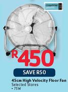 45cm High Velocity Floor Fan