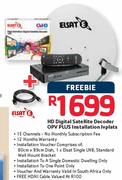   Elsat HD Digital Satellite Decoder OPV Plus Installation Ivplats