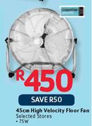 Counter Point 45cm 75W High Velocity Floor Fan 