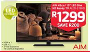 AIM 48cm / 19" LED Slim HD Ready TV ALED-S19HD