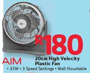   AIM 20cm High Velocity Plastic Fan