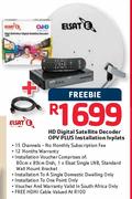 Elsat HD Digital Satellite Decorder OPV Plus Installation Ivplats