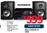 Telefunken Micro DVD Hi-Fi 30W