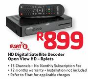 Elsat HD Digital Satellite Decorder Open View HD-Rplats