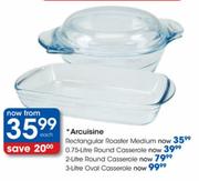 Arcuisine Round Casserole-2Ltr Each