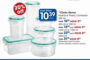 Clicks Home 300ml Fresh Lock Plastic Containers