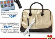 Almay Cream Jacquard Overnight Bag For Containing