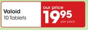 Valoid 10 Tablets-Per Pack