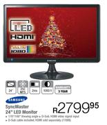 Samsung Syncmaster 24" LED Monitor