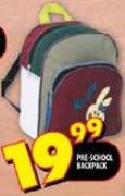 Pre-School Backpack